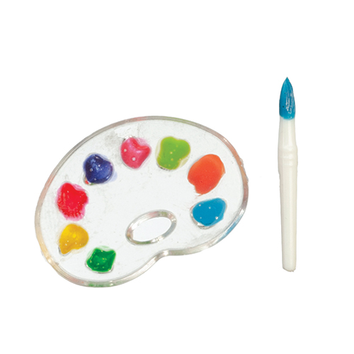 Painters Palette with Brush